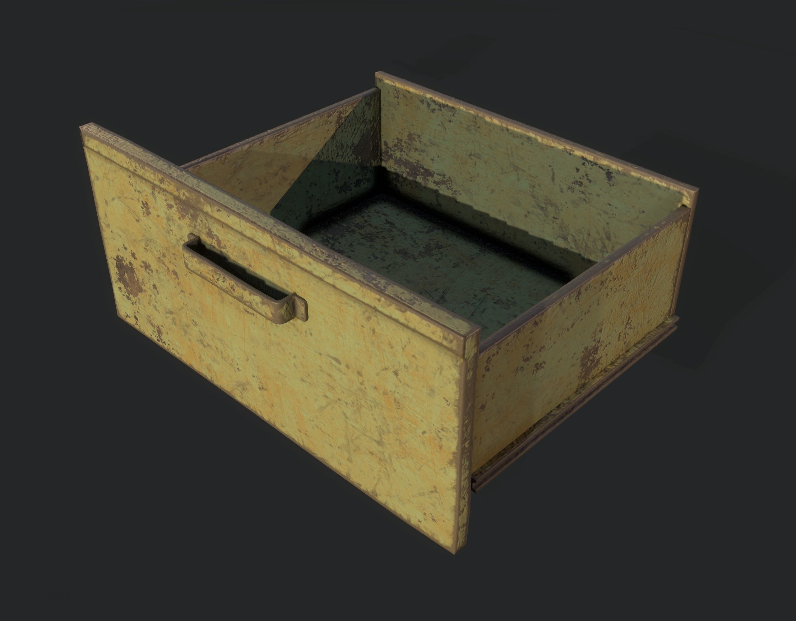 Workbench with Tools Low-poly 3D model_14