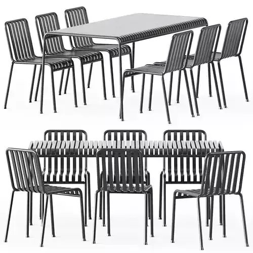 Palissade Table and Palissade Chair by Hay