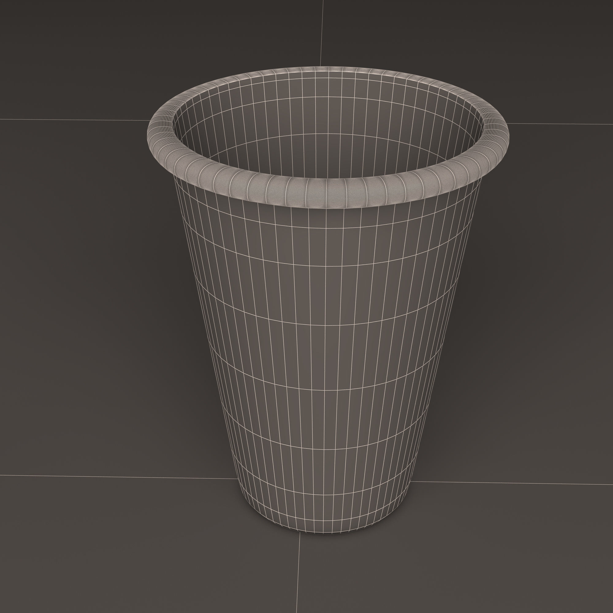 Drink Cup Low-poly 3D model_6