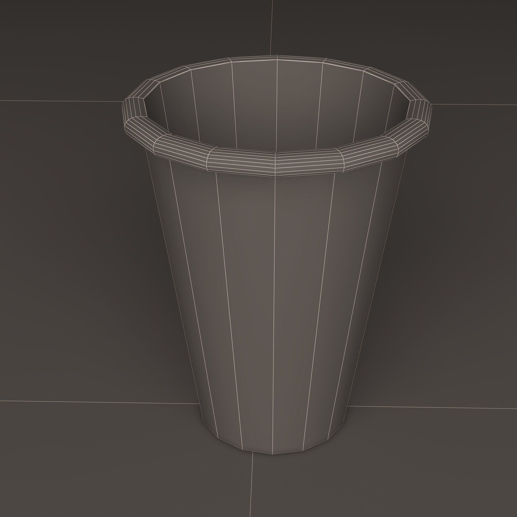 Drink Cup Low-poly 3D model_12