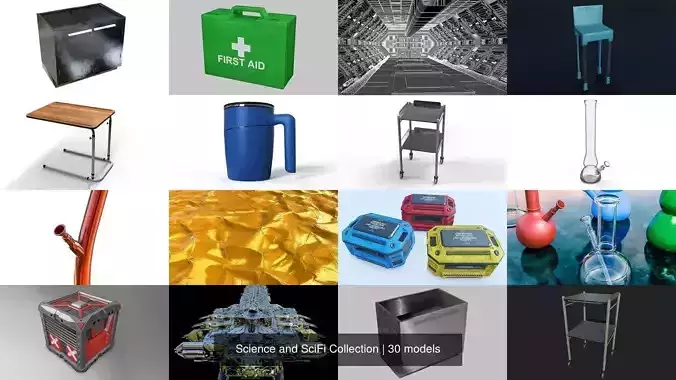 Science and Scifi 3D Model Collection 