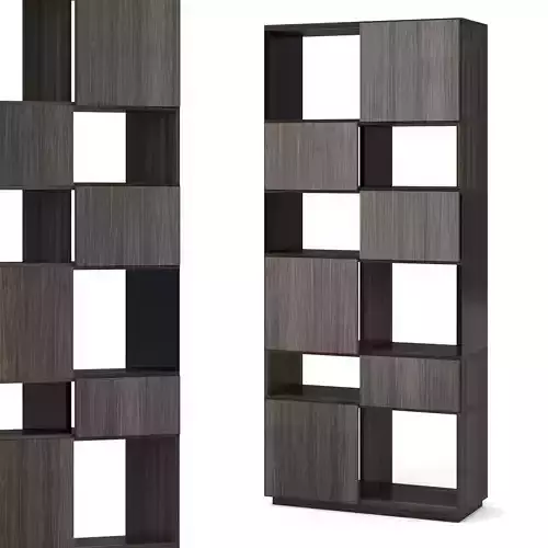 Ogma 2 modern bookcase with squares