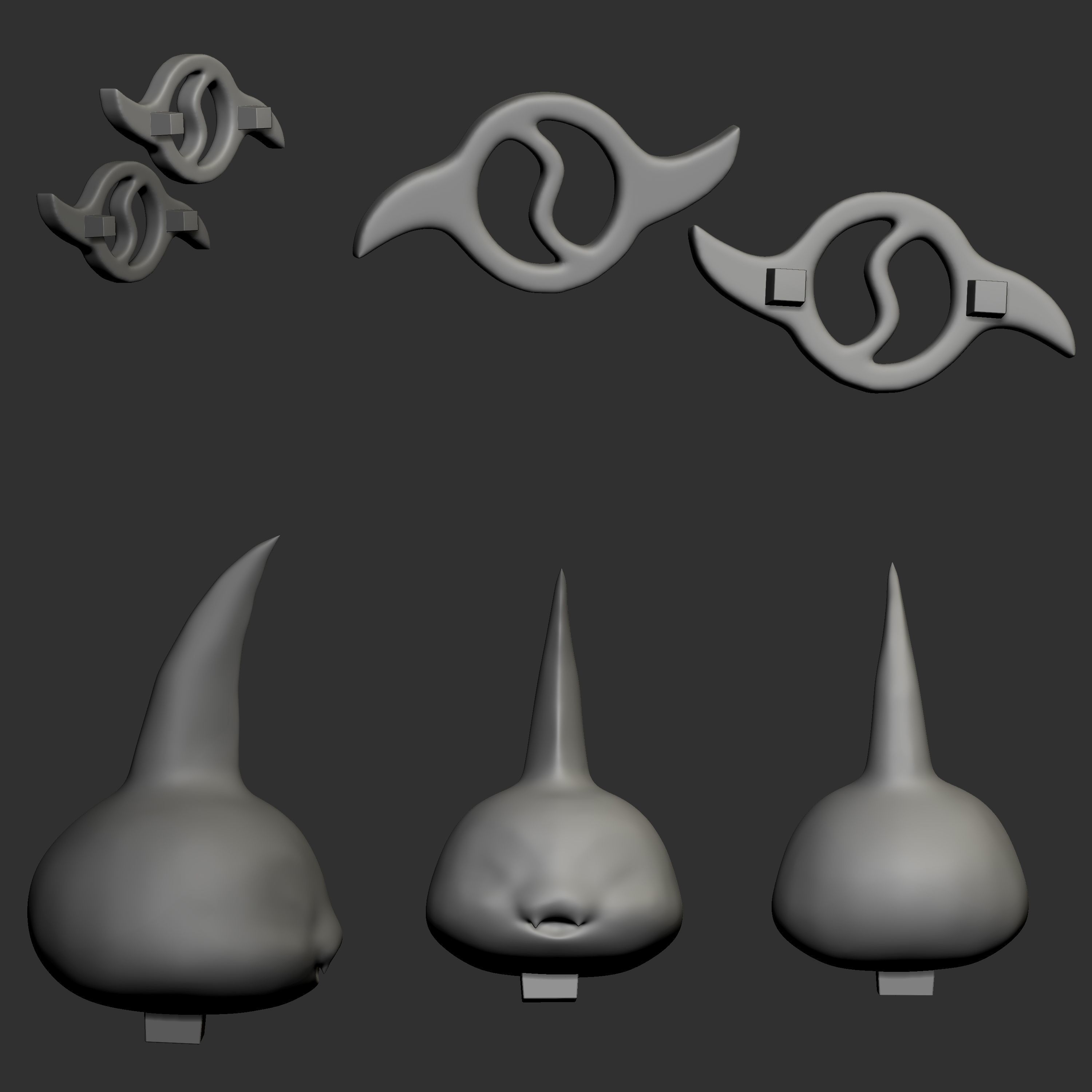 Garurumon and Tsunomon 3D print model_6