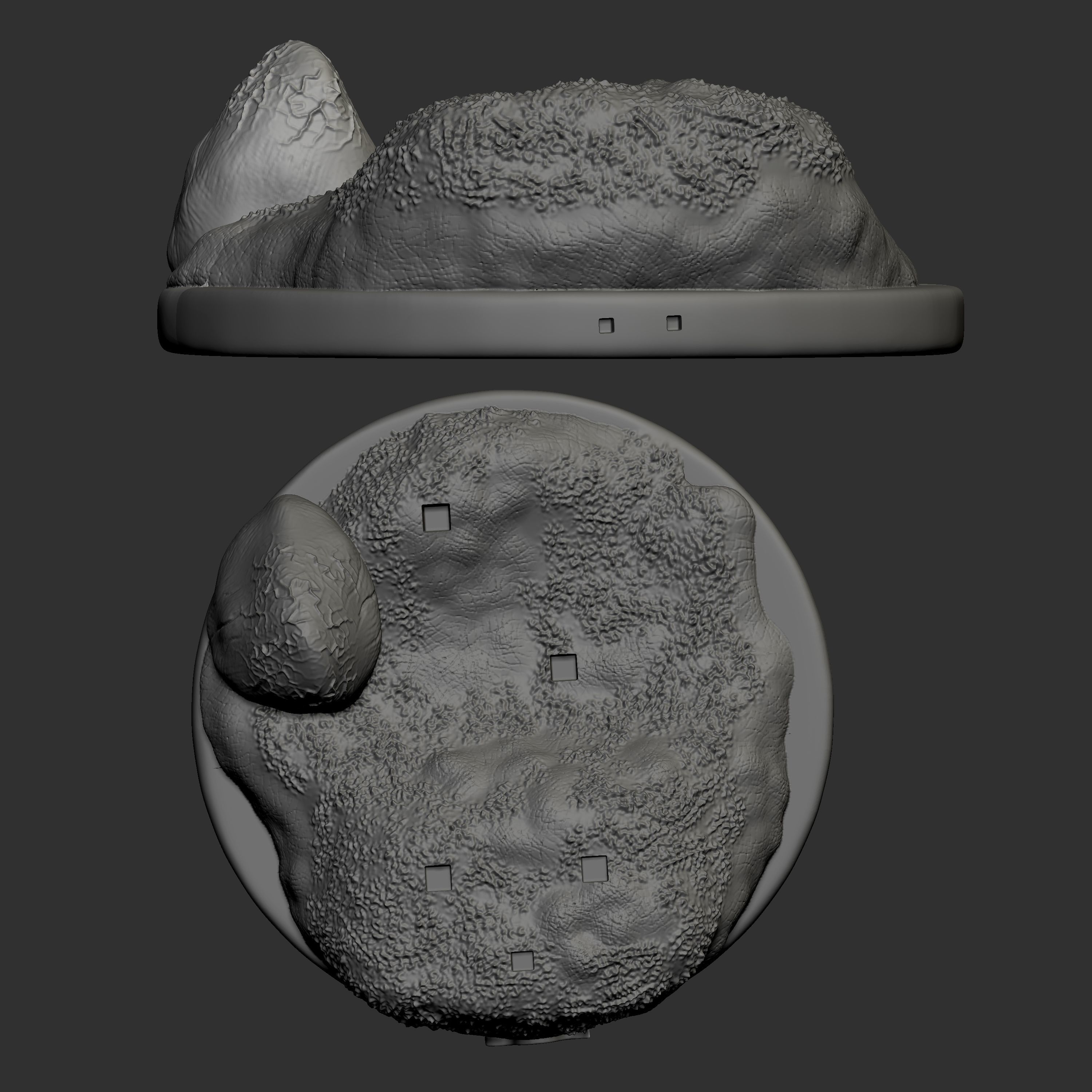 Garurumon and Tsunomon 3D print model_5