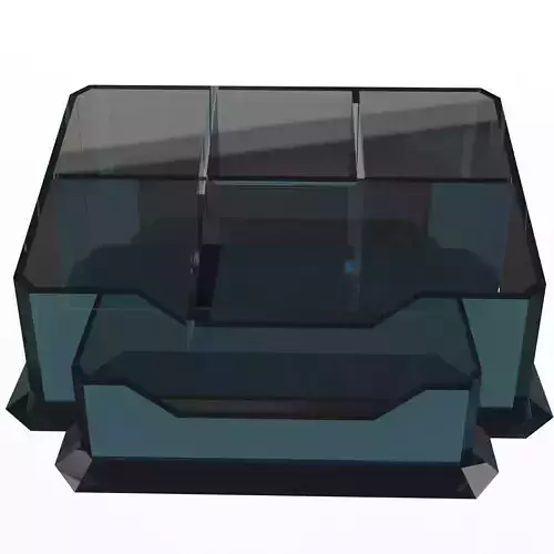 Acrylic Desk Pen Organizer Low-poly 3D model