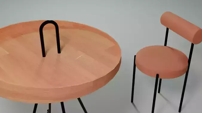 Pinky Table n Chair