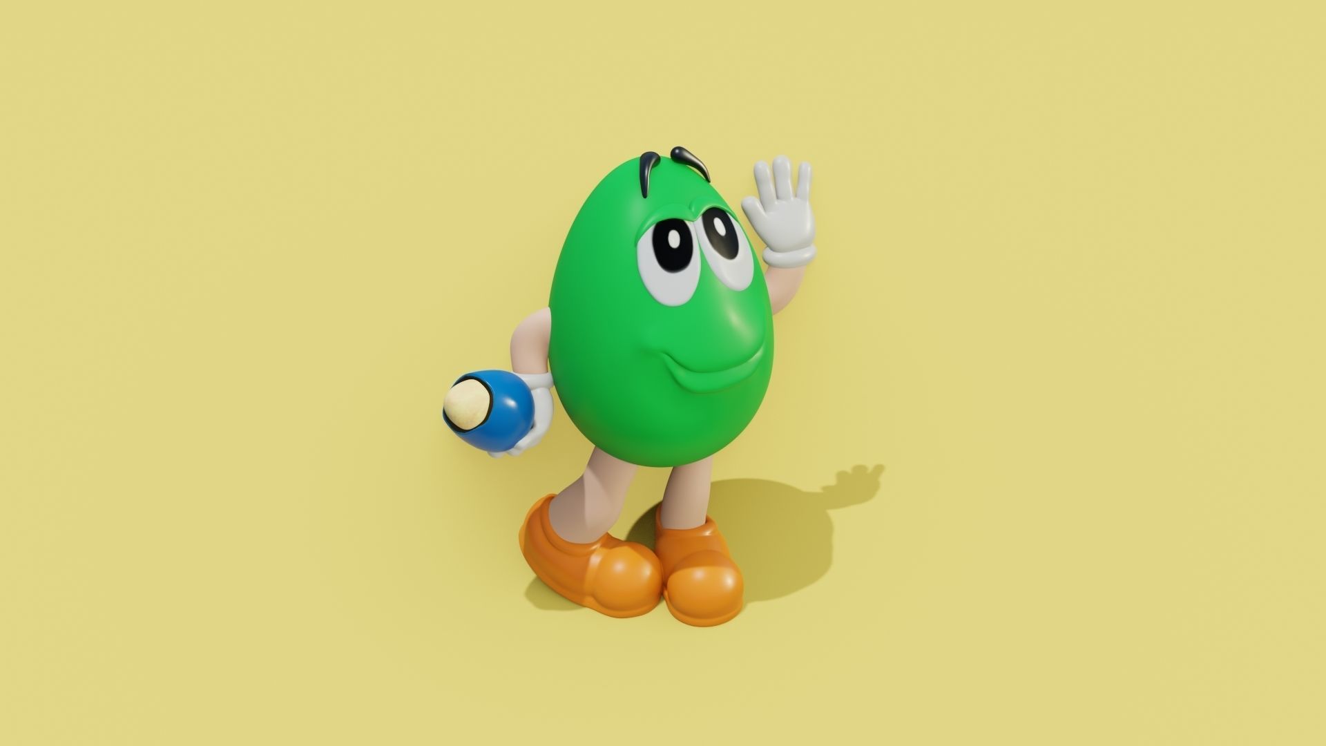 MandM s Character Low-poly 3D model_16