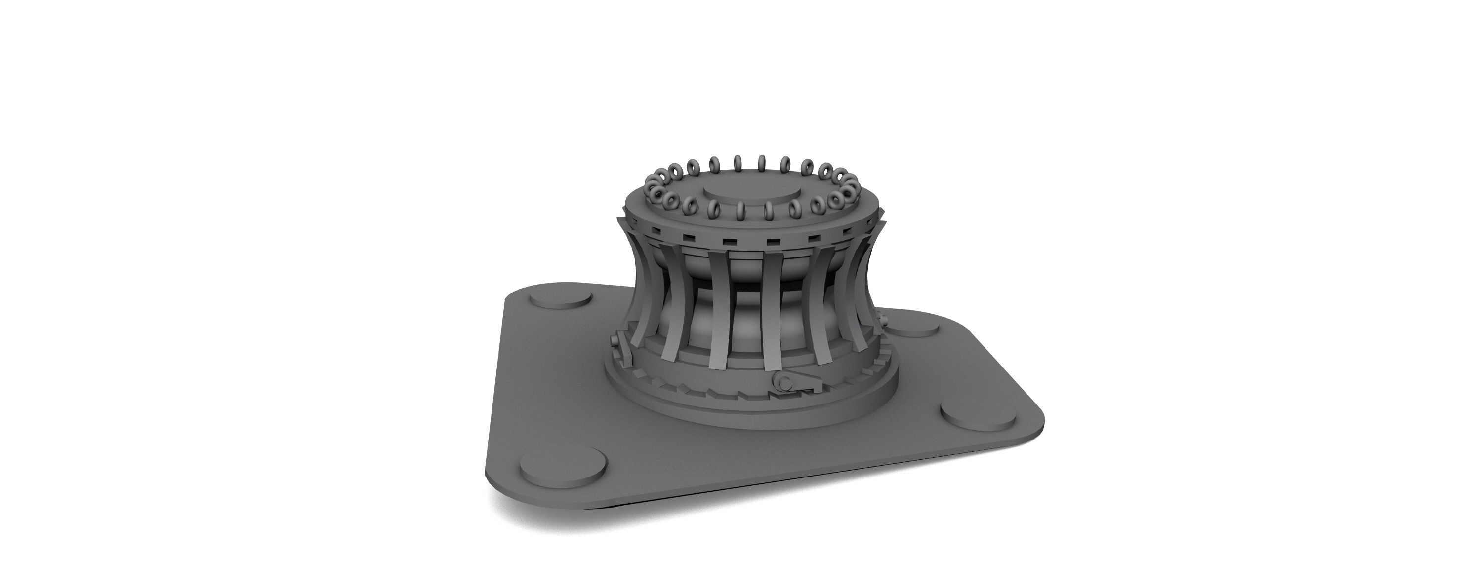 electric capstan scale 1-200 3D print model_0