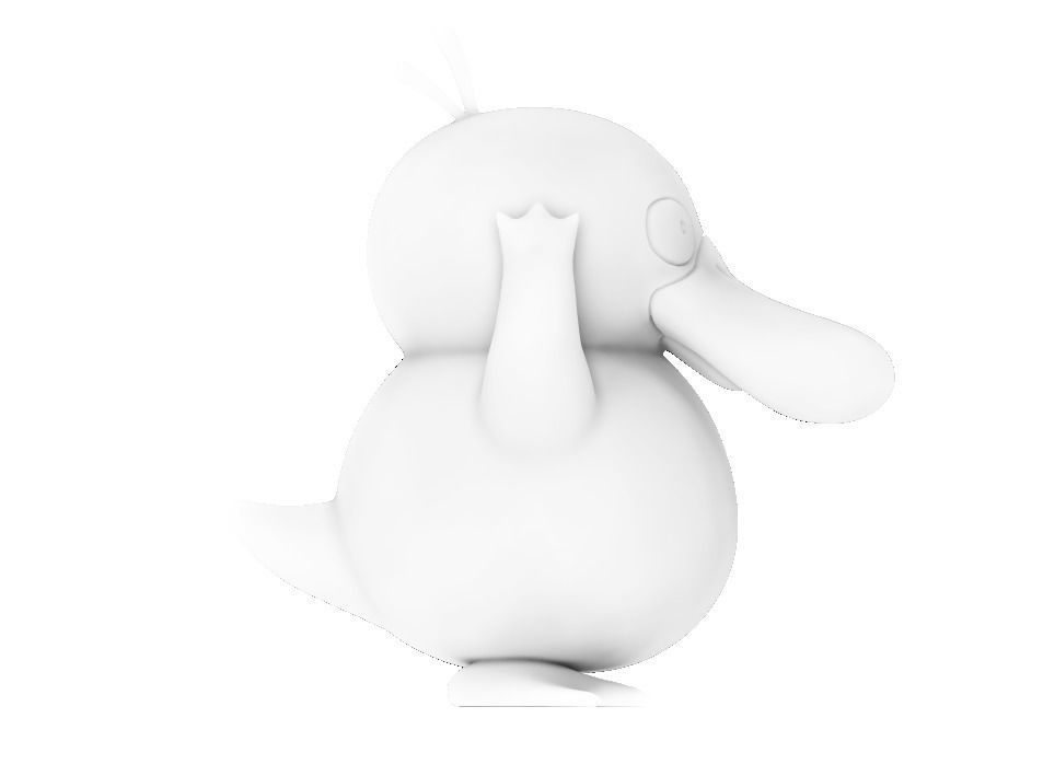 Psyduck duck 3D print model_7