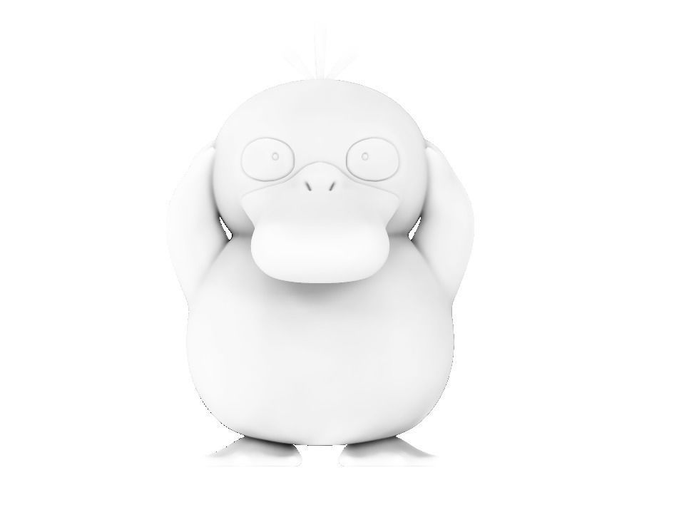 Psyduck duck 3D print model_4
