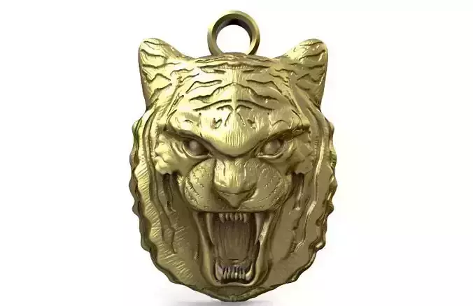 Tiger head pendant