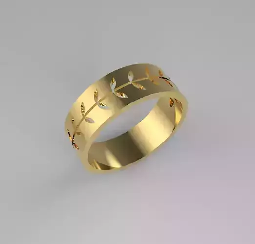 ring with plant