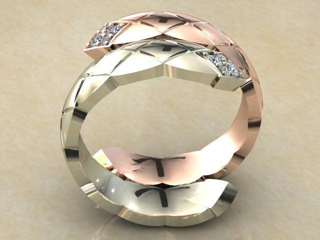 Fashion Ring 3D print model_1
