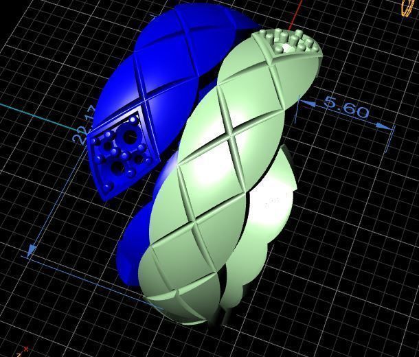 Fashion Ring 3D print model_10