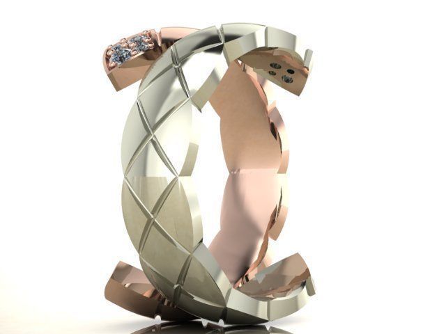 Fashion Ring 3D print model_4