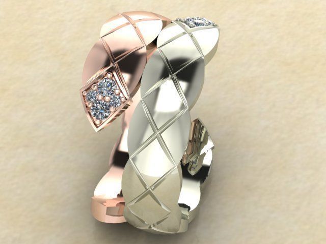 Fashion Ring 3D print model_3