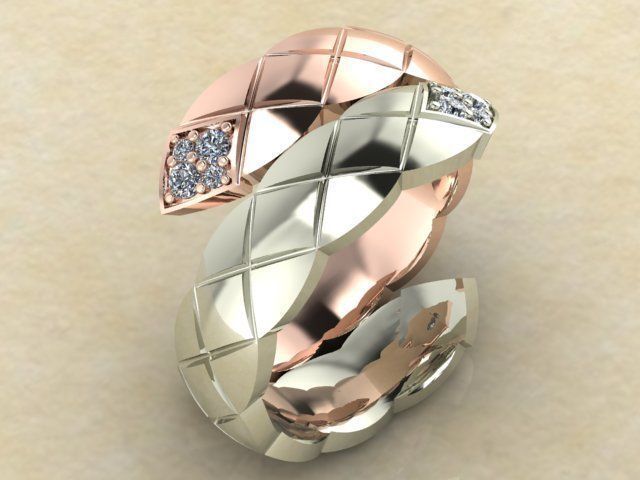 Fashion Ring 3D print model_2
