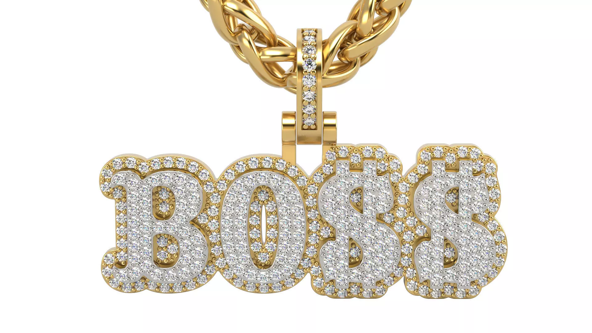 BOOSS stone ant solid pendant  3D print model_0