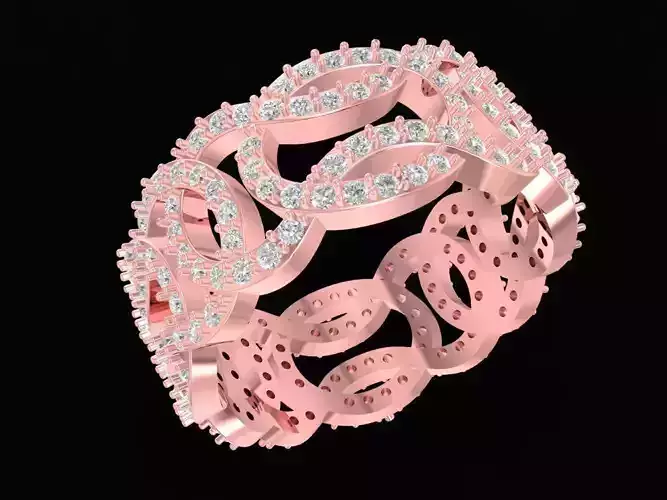 Luxury Wide Diamond Eternity Ring 1240