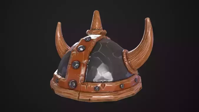 Viking Helmet LowPoly