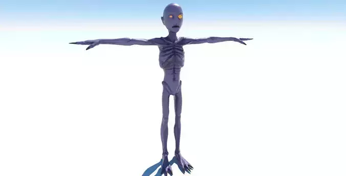 Moon vampire Low-poly 3D model