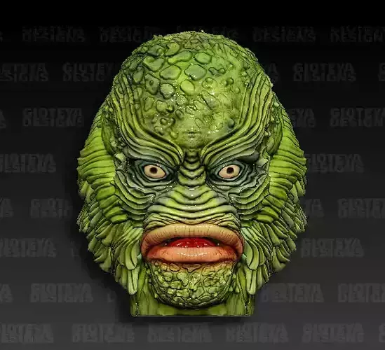 Creature from The Black Lagoon Head for Action Figure