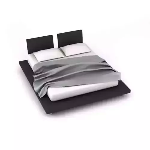 Black Bed Frame With Matress