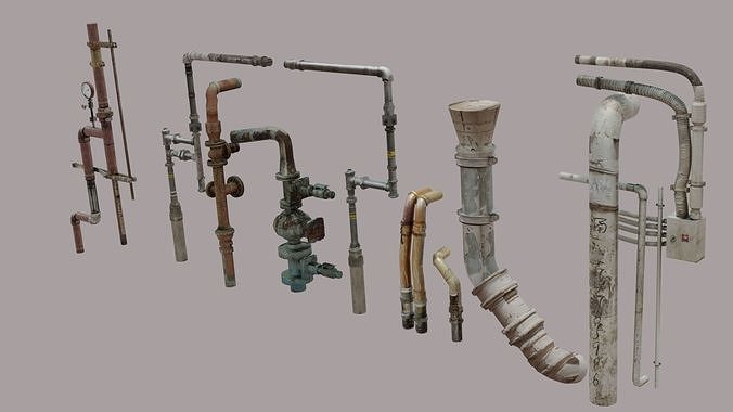 Pipe Asset Example Pipes Asset free 3D model | CGTrader