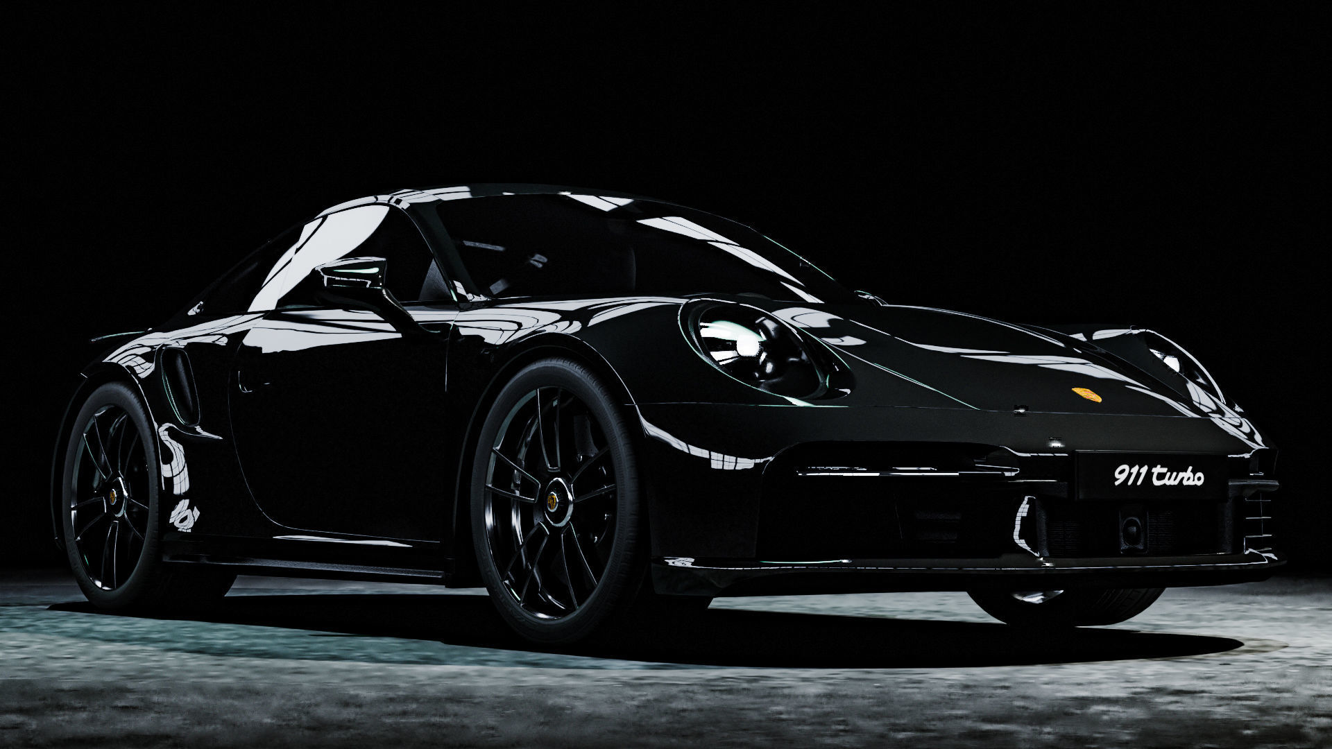 Porsche 911 Turbo S  3D model_1