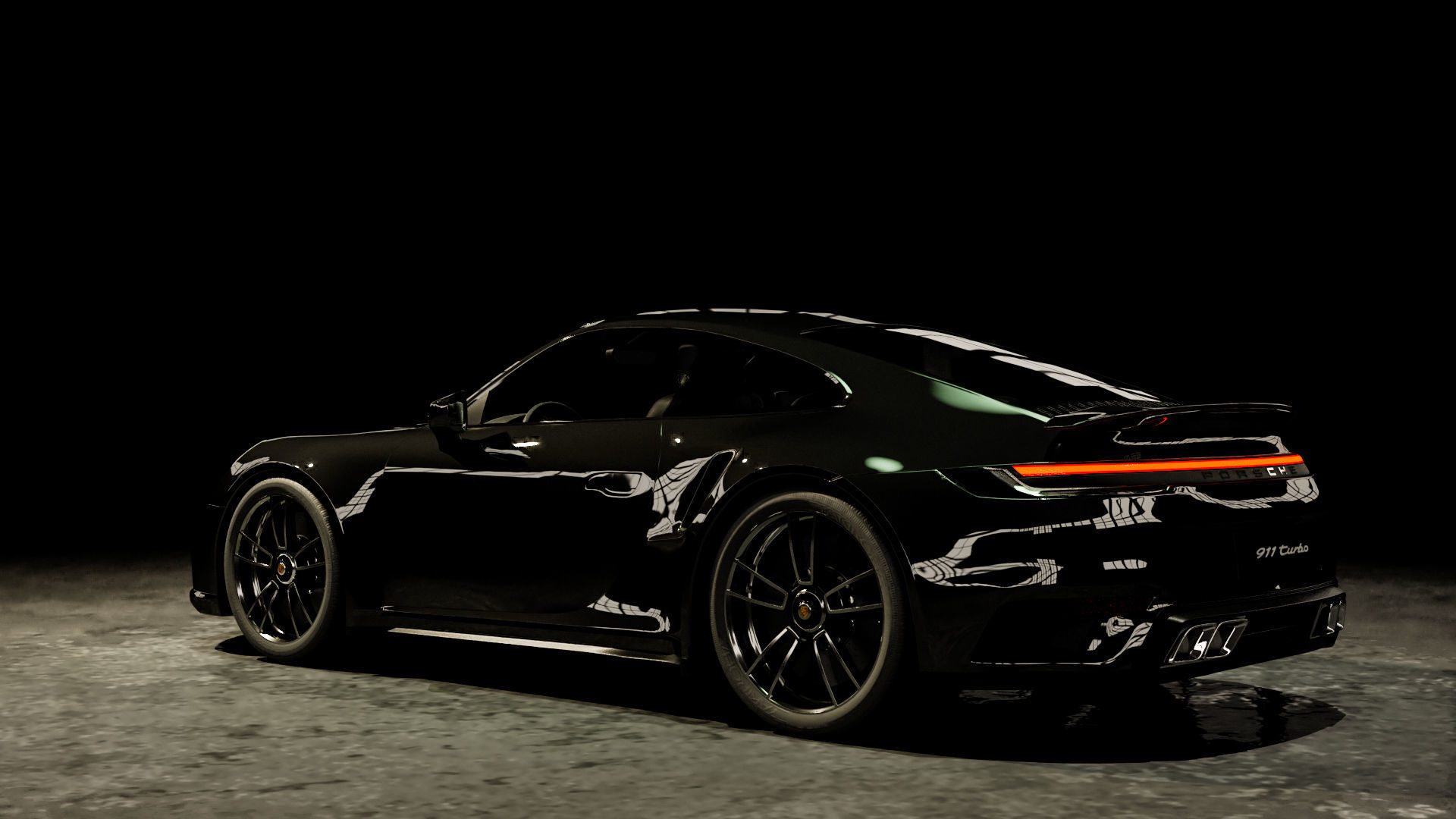 Porsche 911 Turbo S  3D model_8
