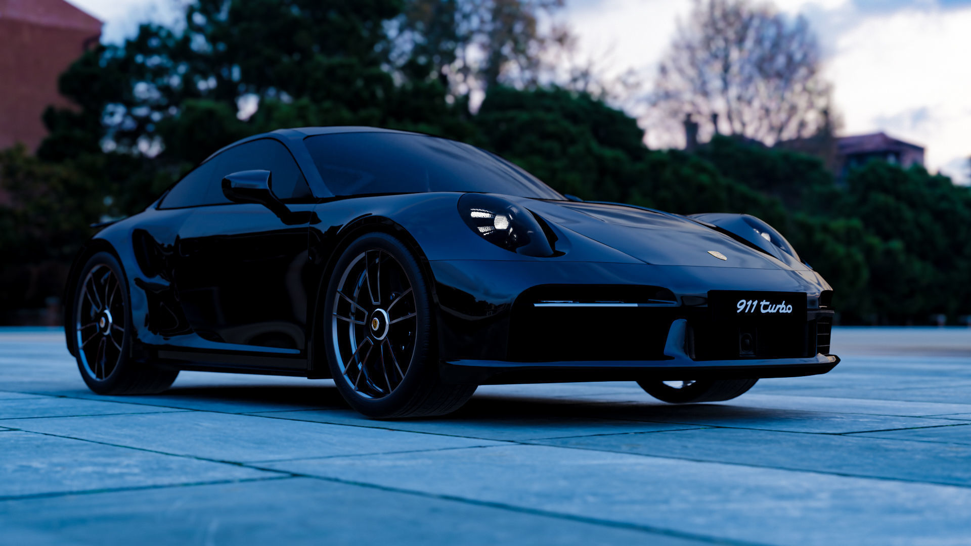 Porsche 911 Turbo S  3D model_4