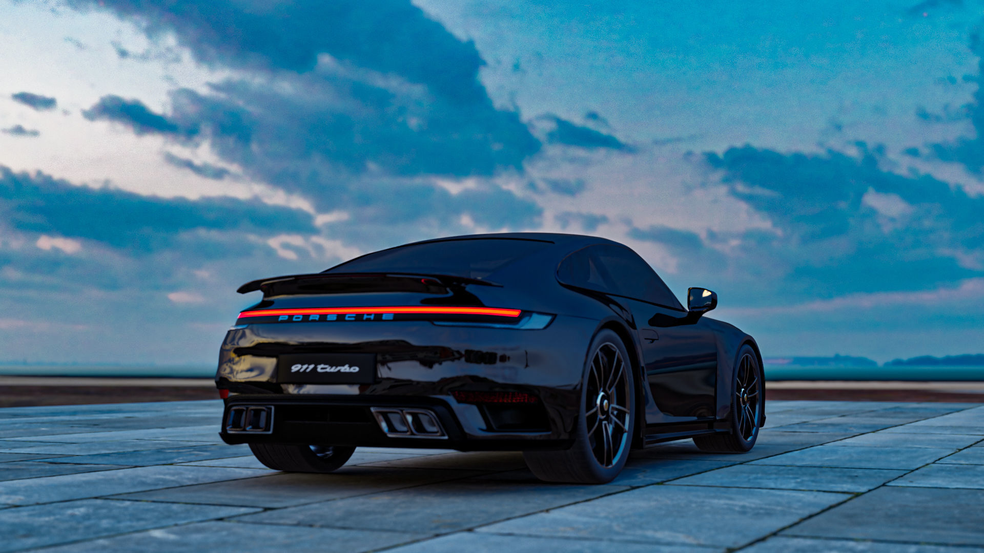 Porsche 911 Turbo S  3D model_0