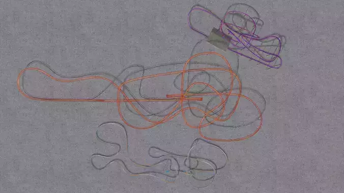 THREE rollercoaster  3D Model Collection