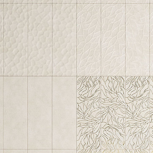 Meissen Keramik Organic Tiles 3D model