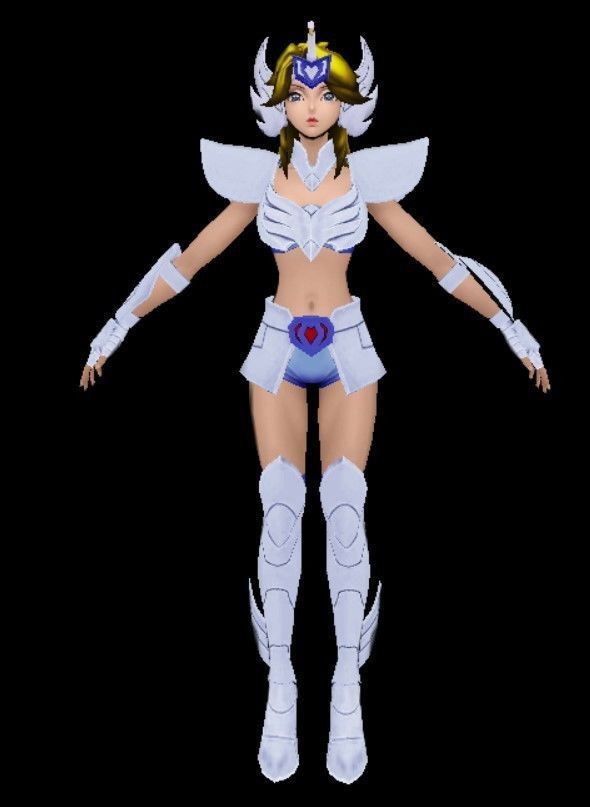Saint Seya Cisne Woman 3D model 3D model