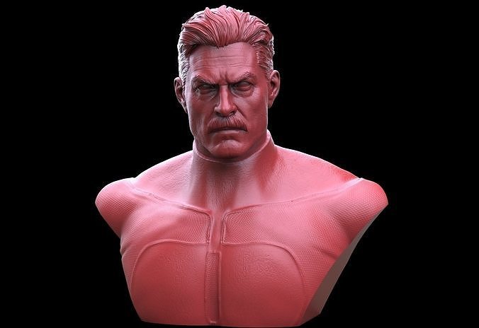 Omniman Bust 3D print model