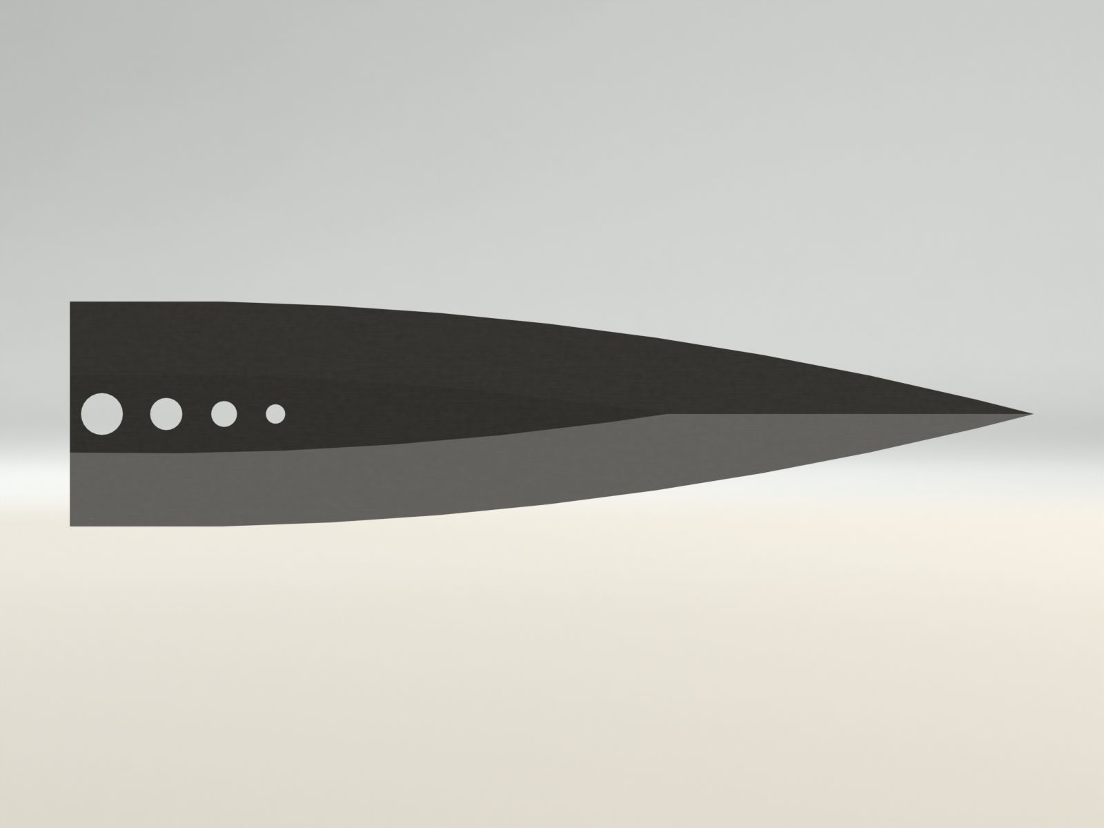 skeleton knife  3D print model_6
