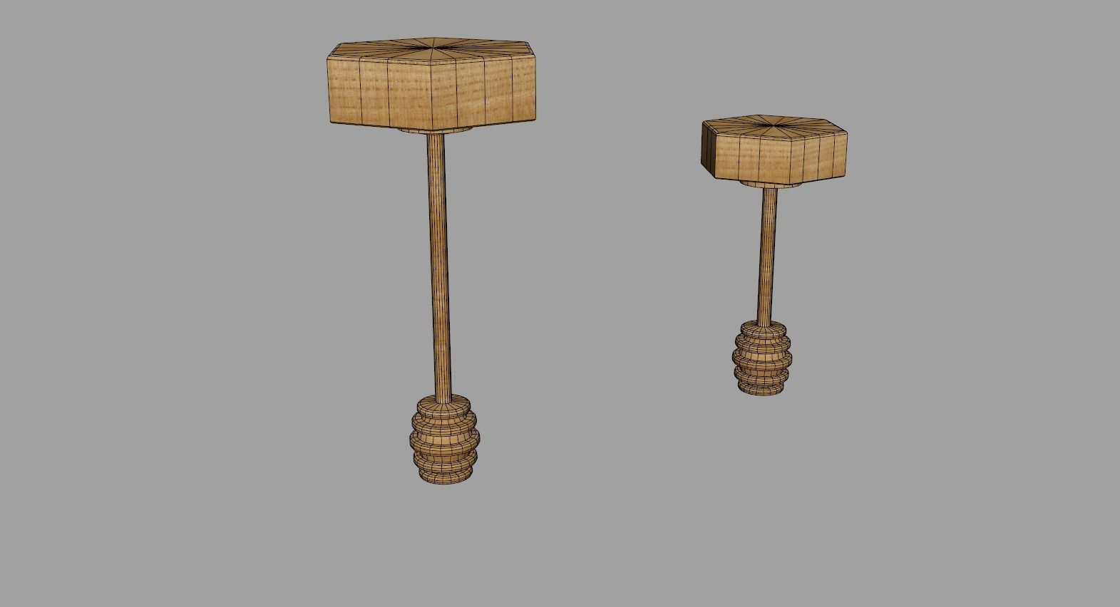 Hexagonal Honey Glass Containers 3D model_14