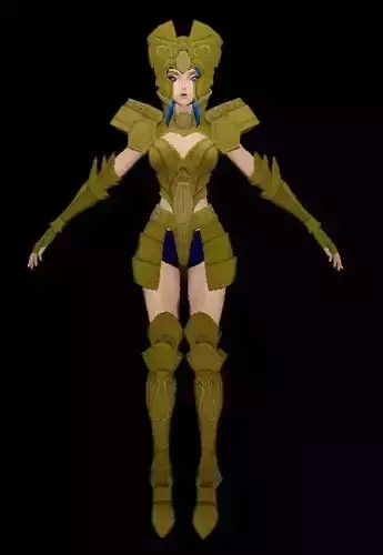 Saint Seya Geminis Woman 3D model 3D model