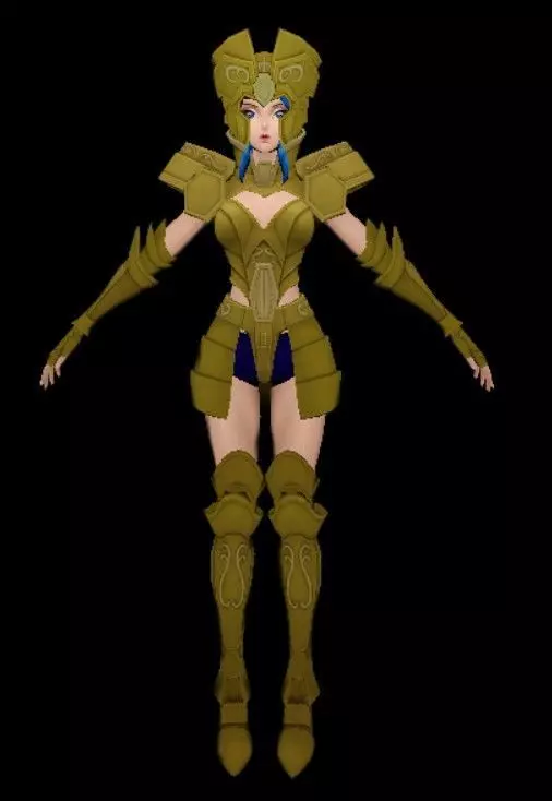 Saint Seya Geminis Woman 3D model 3D model