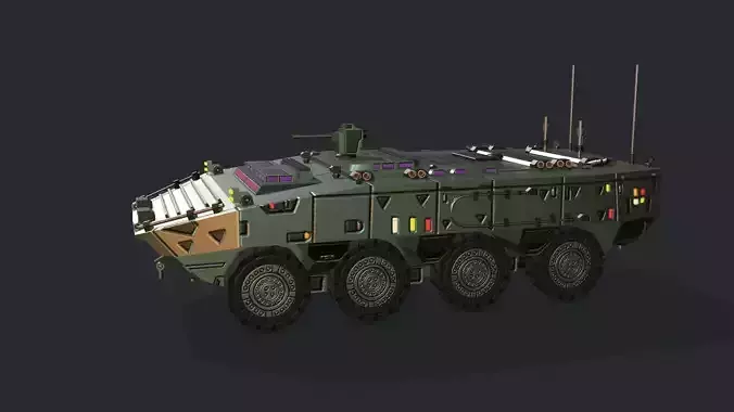 Armored Vehicle SCI FI GTK Wolf APC