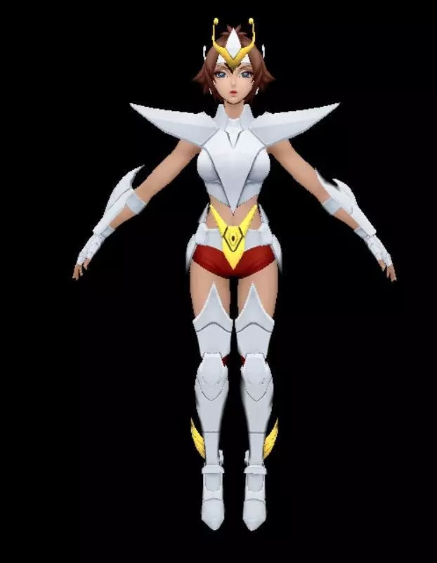 Saint Seya Pegaso Woman 3D model 3D model 3D model 3D model
