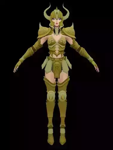 Saint Seya Tauro Woman 3D model 3D model 3D model 3D model 3D model