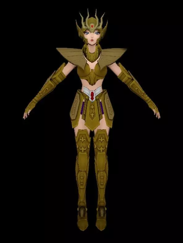 Saint Seya Virgo Woman 3D model 3D model 3D model 3D model 3D model