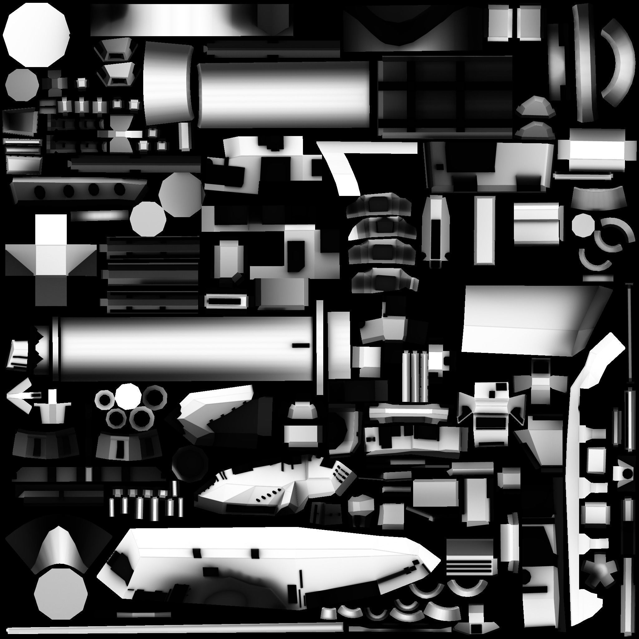 Warp A2 Predtaror Tank Assault Gim Low-poly 3D model_26