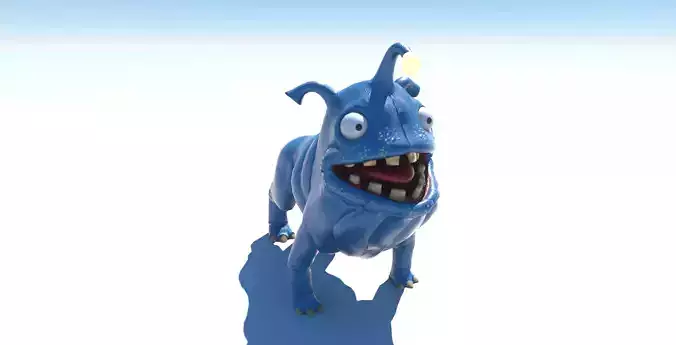 Monster-dog cartoon dog