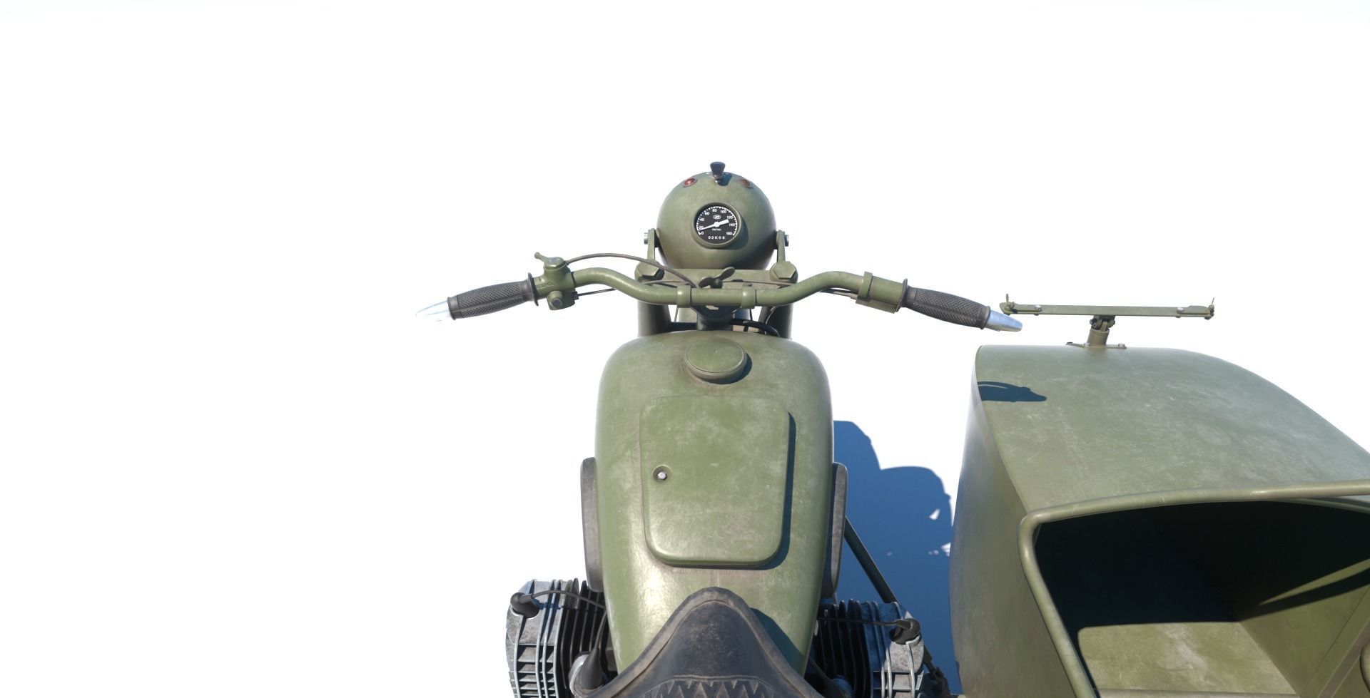 Dnepr M-72 Low-poly 3D model_3