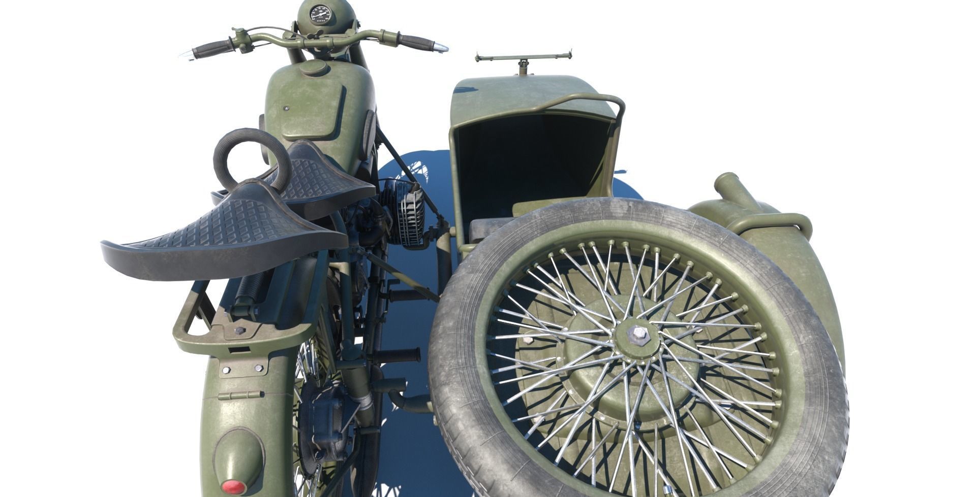 Dnepr M-72 Low-poly 3D model_2