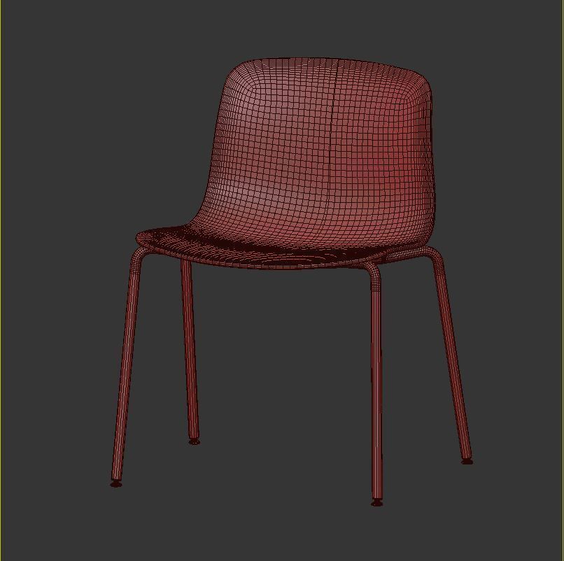 Hay table and chairs set 3 3D model_7