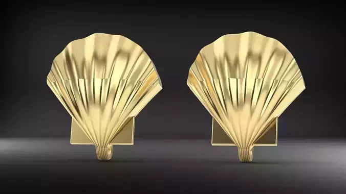 SHELL OYSTER EARING 3D print model